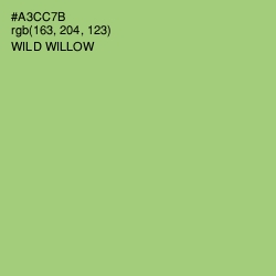 #A3CC7B - Wild Willow Color Image